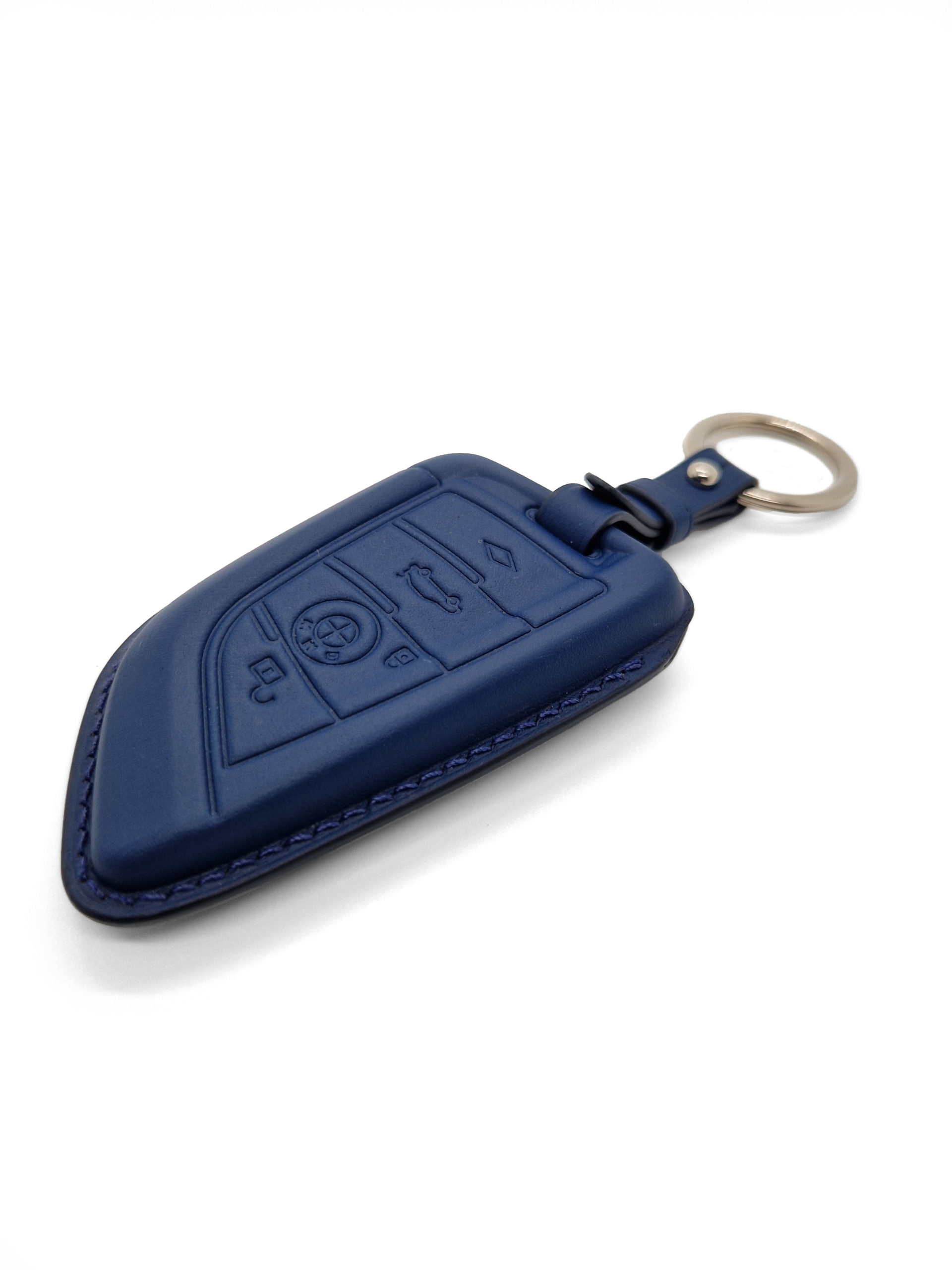 BMW leather key pouch B2-AV5 - Timotheus Switzerland - handmade key pouch  in leather for your car